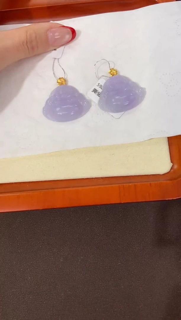 【闪购商品】翡翠颈饰18K金镶嵌天然缅甸a货翡翠(多样性发其一)