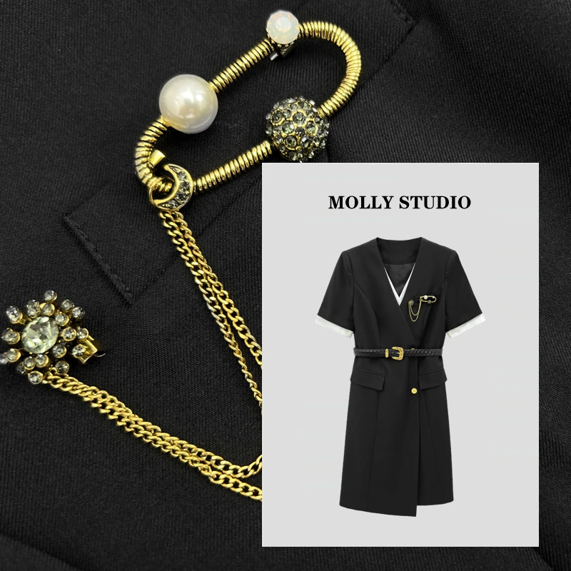 【黑尚风采】Molly 百搭时尚高腰显瘦 连衣裙 M2025140