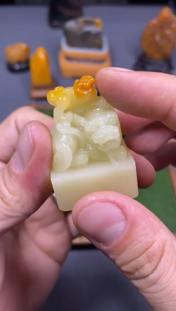 寿山石印石温**泽1荣宝斋精品文房 寿山石印章
