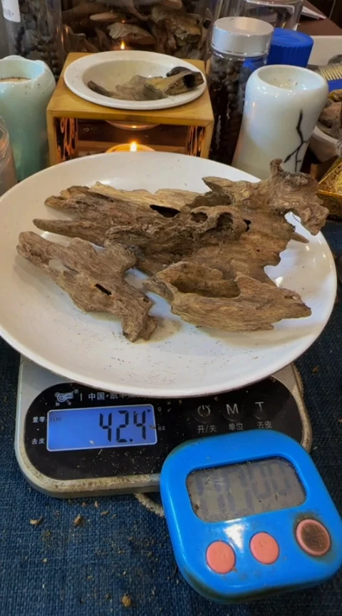 【闪购商品】沉香沉香碎屑老房梁红土块料42克