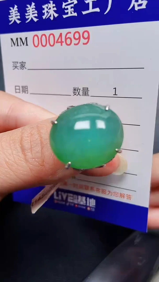 颈饰银S925镶嵌翡翠4699