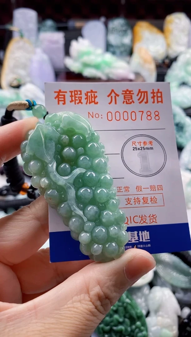 翡翠未镶嵌吊坠(不含链)1