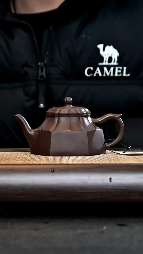 【闪购商品】紫砂茶壶全手六方水仙 紫泥