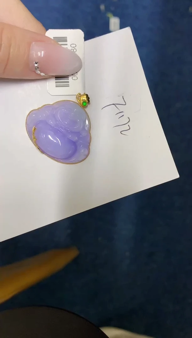 【闪购商品】翡翠颈饰18K金镶嵌0000000000