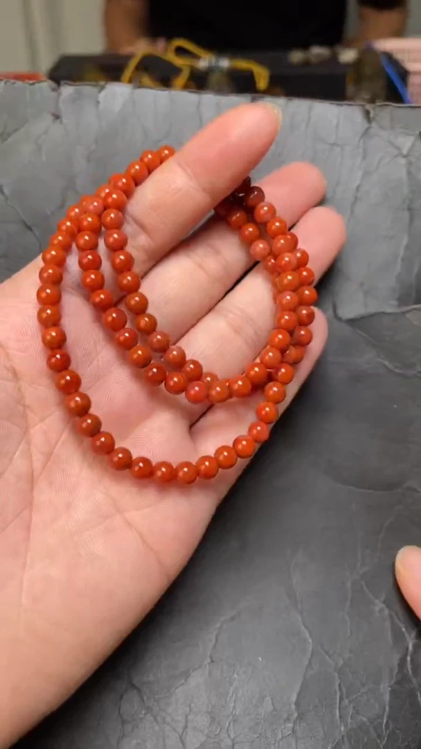 未镶嵌41南红玛瑙多圈