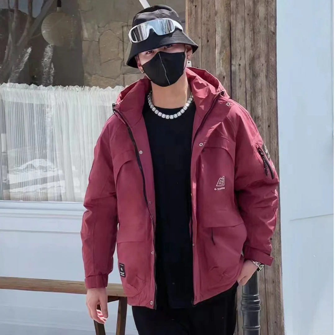 3305-连帽款户外休闲时尚工装加厚冬季短款男女款百搭外套非标-G