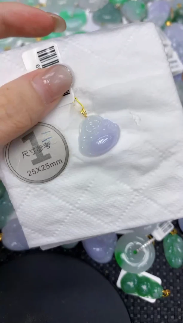 颈饰18K金镶嵌翡翠1111111