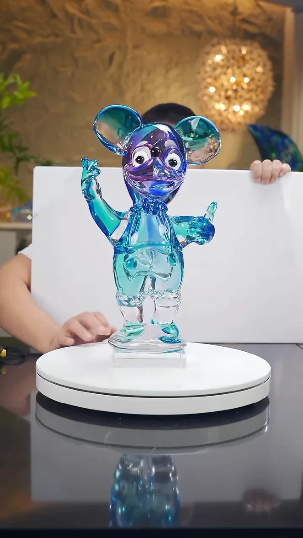 摆件宝石蓝米老鼠艺术款摆件