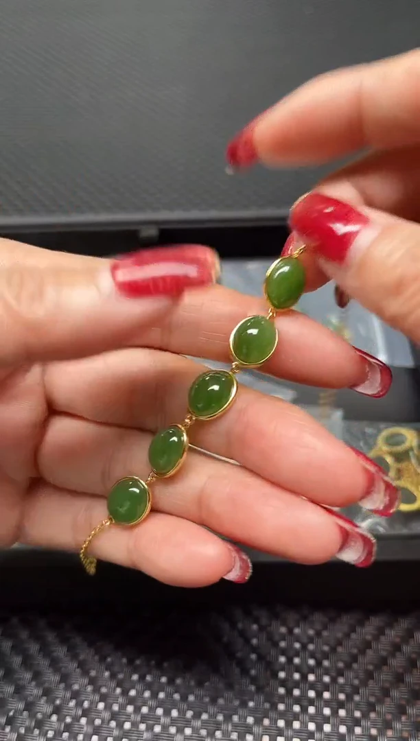 【闪购商品】和田玉手链银S925镶嵌多样性发1件