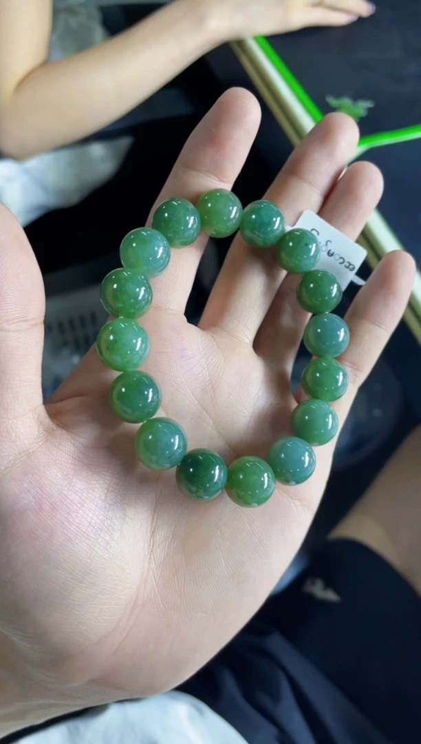 未镶嵌定制翡翠珠串 卡13+