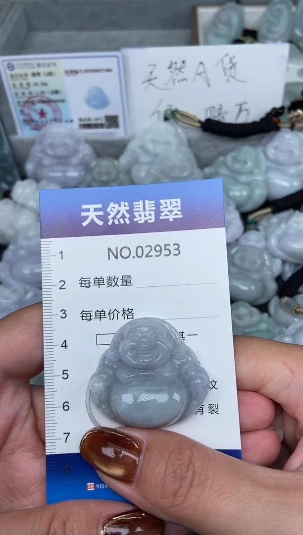 颈饰未镶嵌翡翠纯天然A货翡翠2953