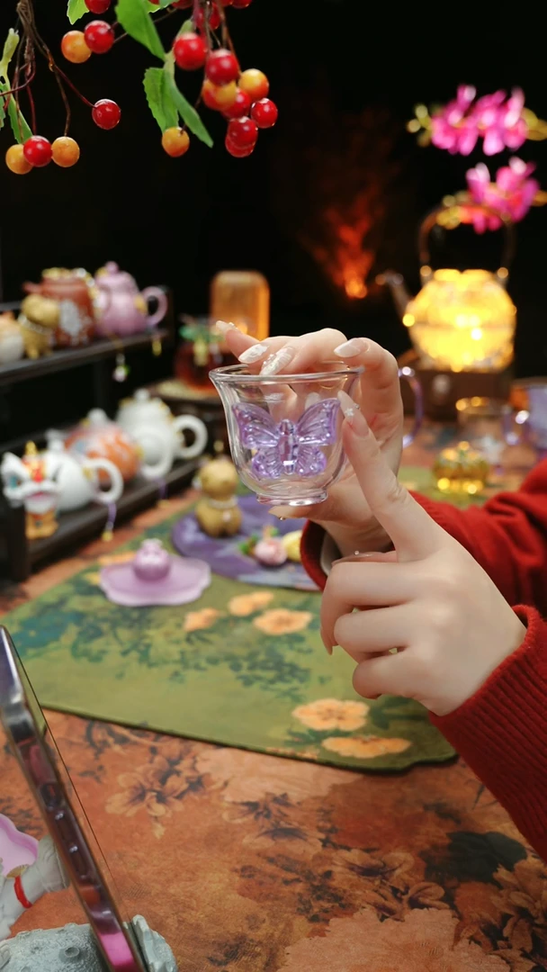 【闪购商品】蝴蝶品茗杯60cc@@@@@@