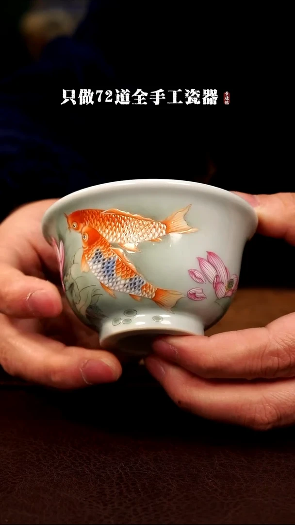 摆件陶y*景德镇现代手工手绘陶瓷