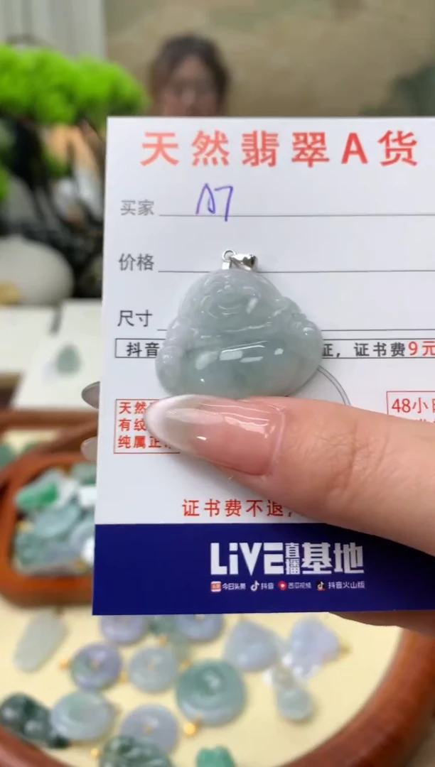 【闪购商品】翡翠颈饰未镶嵌天然A货翡翠挂件