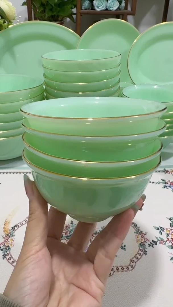 4.5英寸玉瓷碗4个口径11.5厘米