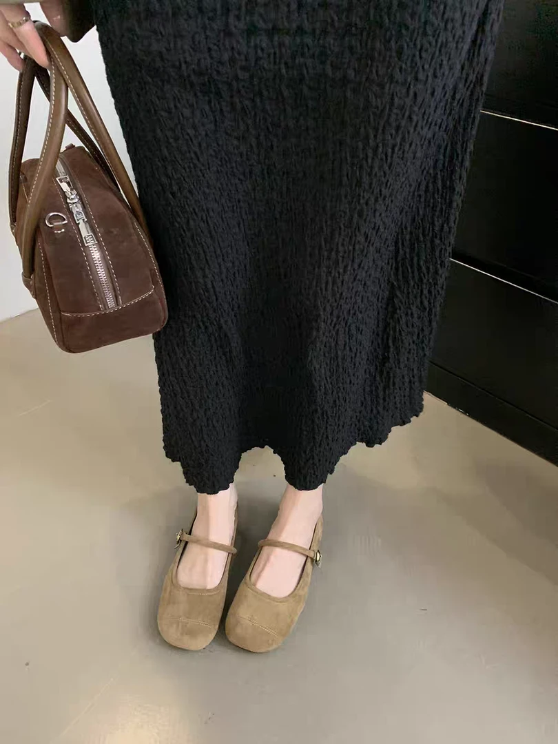 202-12春秋季时尚百搭软底懒人豆豆鞋