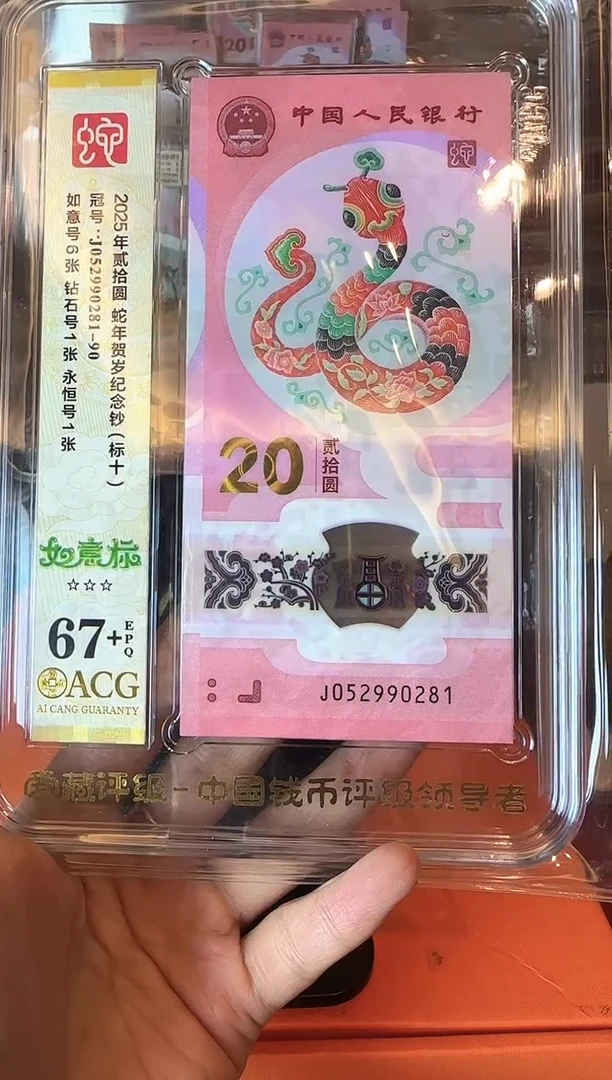 塑料2025 蛇钞 爱藏标十 啊啊啊啊