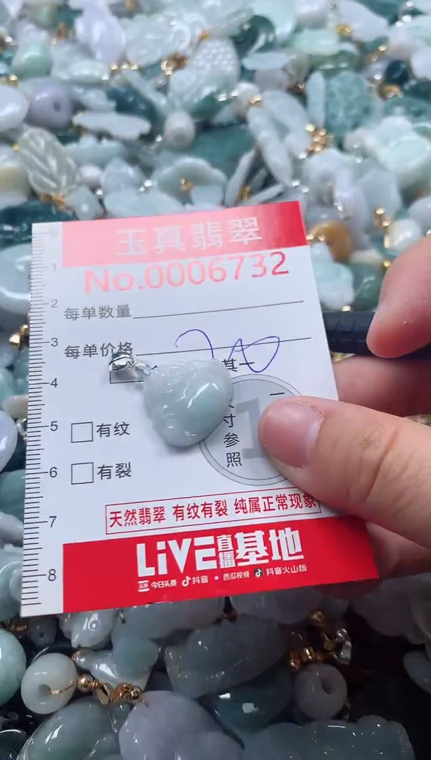吊坠(不含链)未镶嵌翡翠6732