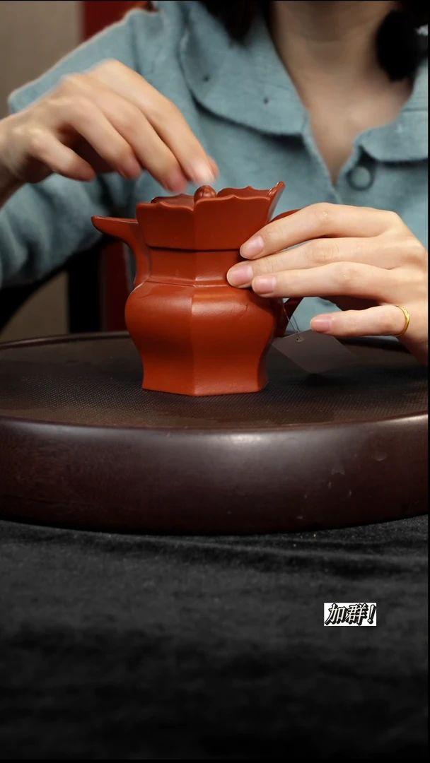 茶壶紫砂JWQ024970大红袍僧帽200c