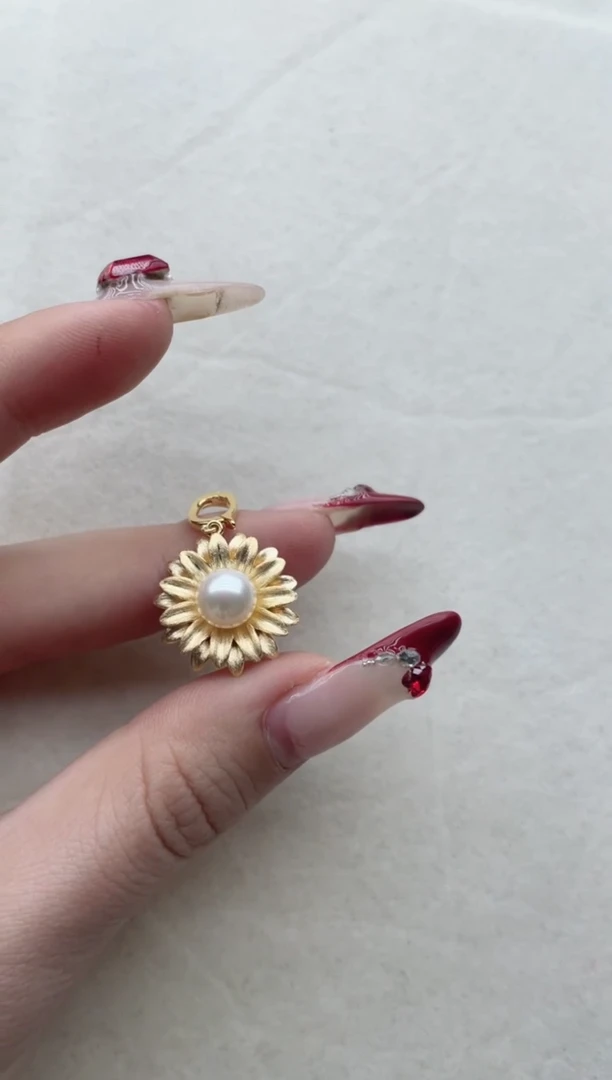 【闪购商品】海水珍珠吊坠银S925镶嵌D22