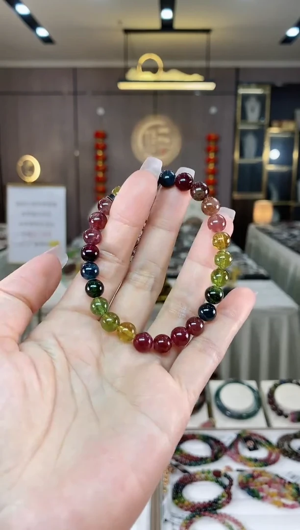 【闪购商品】碧玺单圈手串7mm+未镶嵌（多样性发一条）hon