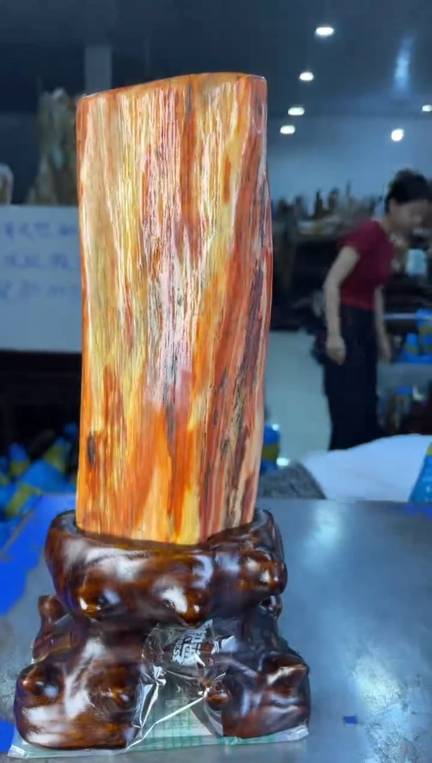 未镶嵌摆件硅化玉15