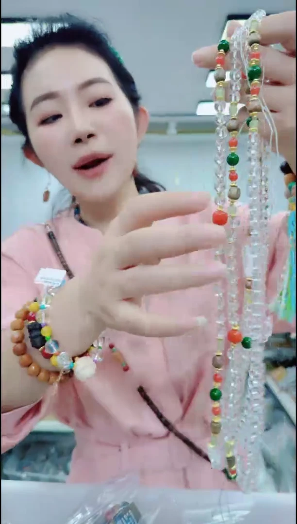 合金颈饰水晶2734白水晶万能链