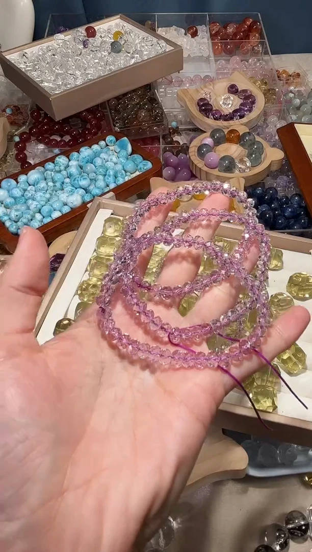 未镶嵌手串水晶玻利维亚隔珠手串