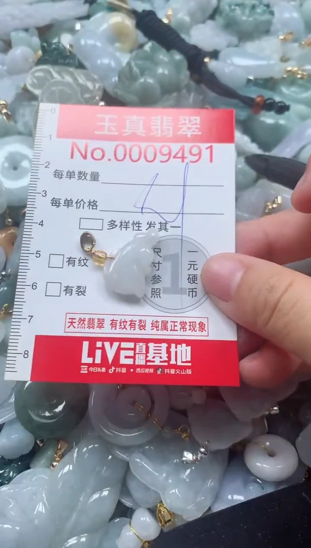 吊坠(不含链)未镶嵌翡翠9491