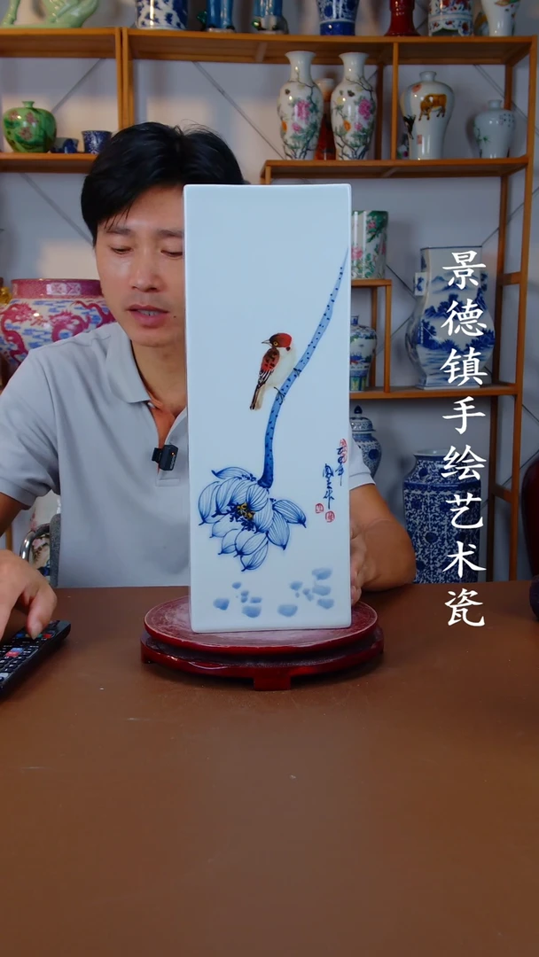 摆件景德镇手工手绘陶瓷摆件40