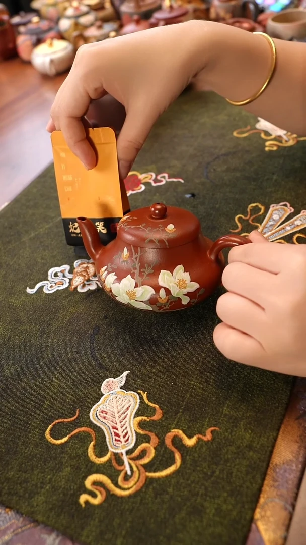 茶壶紫砂玉兰君德