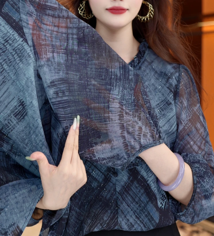 堇兰2025新款新中式国风设计感气质小衫M598鑫鑫