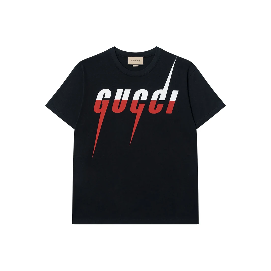 未使用 GUCCI/古驰 Blade刀锋锋刃印花短袖T恤 XY