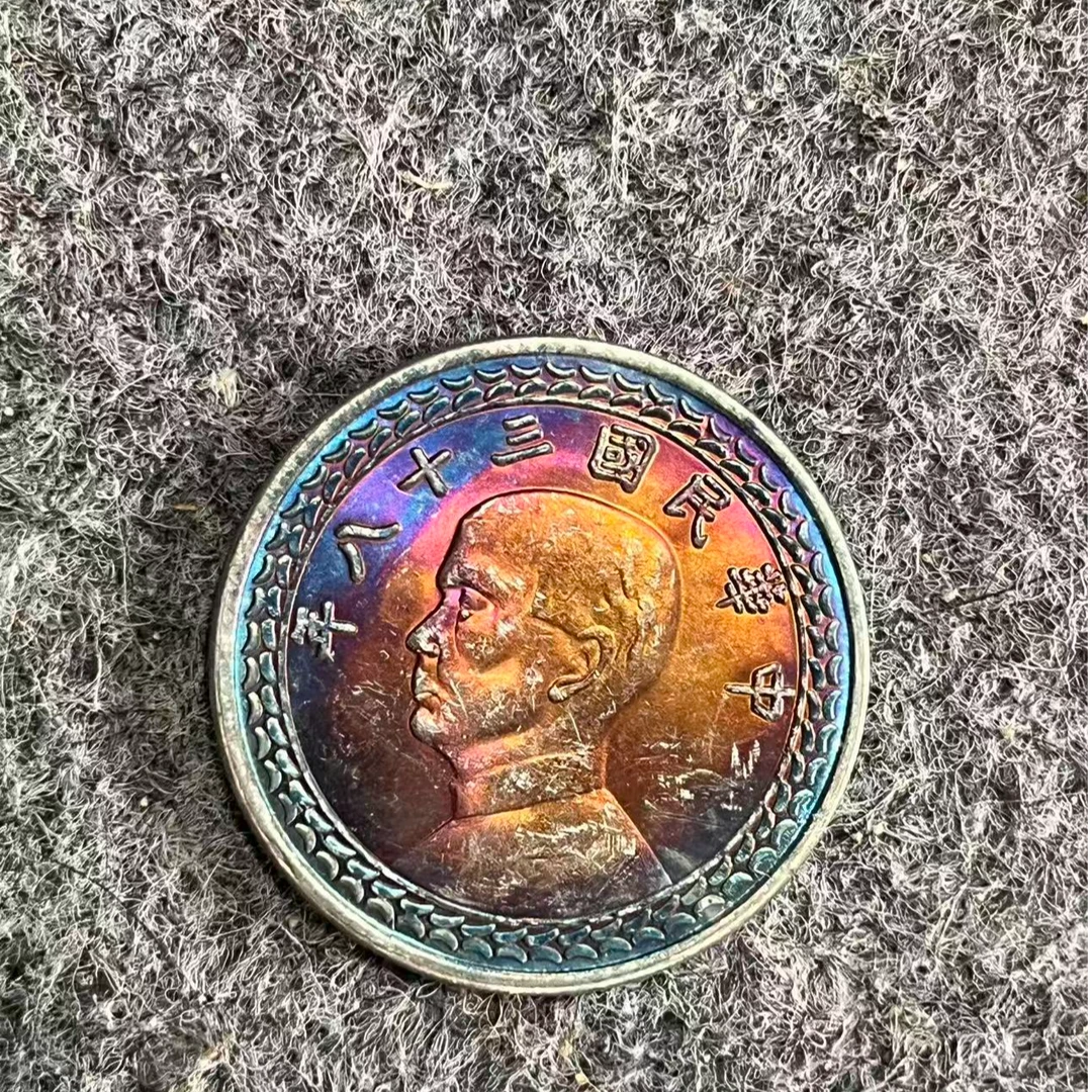 926【多宝阁】精选手工复制铜银复古紫铜纪念