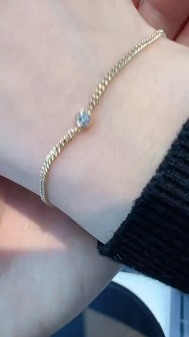 【闪购商品】钻石手链18K金镶嵌多样性发一