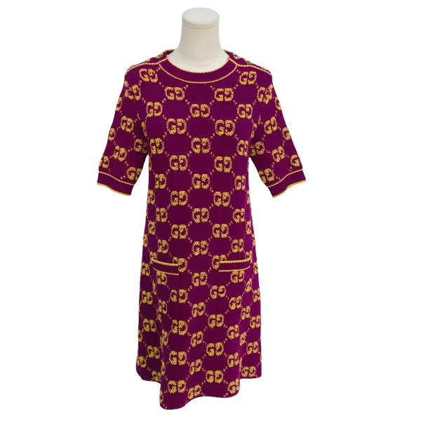 【1件9折】妃鱼/古驰/羊毛/连衣裙/95新/s零七二四