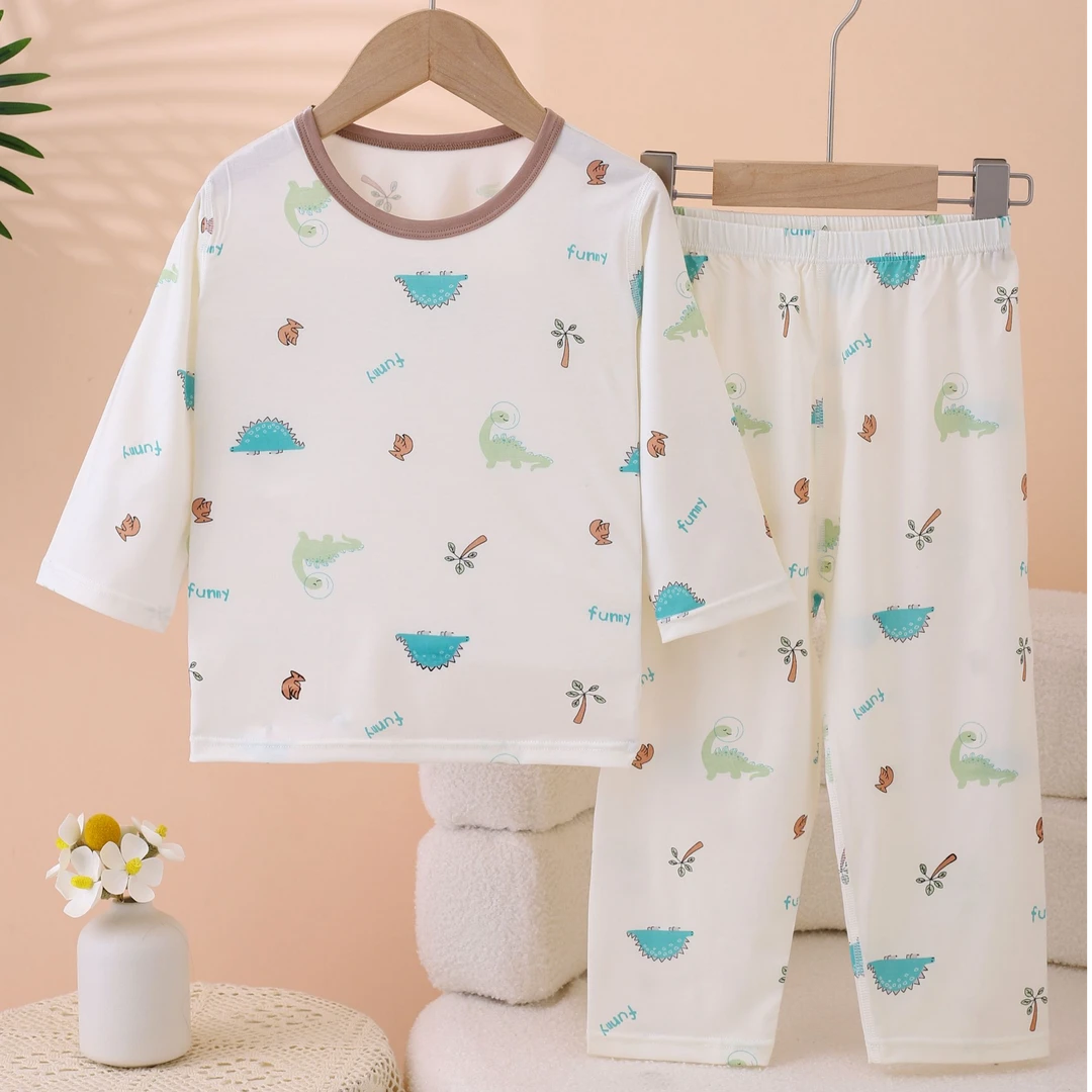 夏季儿童莫代尔空调服薄款睡衣家居服