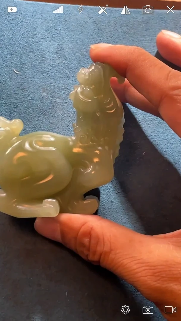 未镶嵌和田玉把件xy   朝天吼