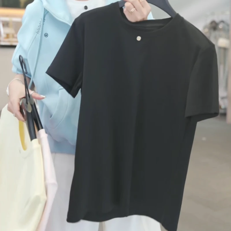 【简浅易懂】2025早春新款时尚休闲短袖T恤上衣LK2501419（发）-1