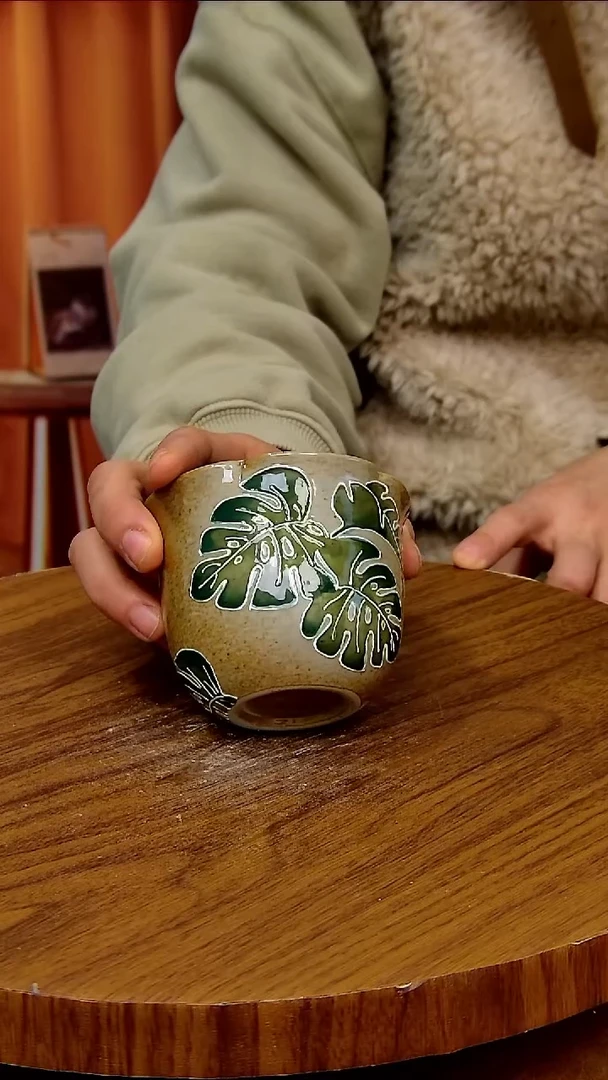 杯子陶景德镇手工手绘釉下彩陶瓷