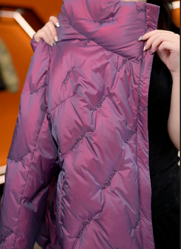 【甄选大朵鸭绒】2025杭州原版正品保暖气质减龄修身鸭绒服ZF-R002