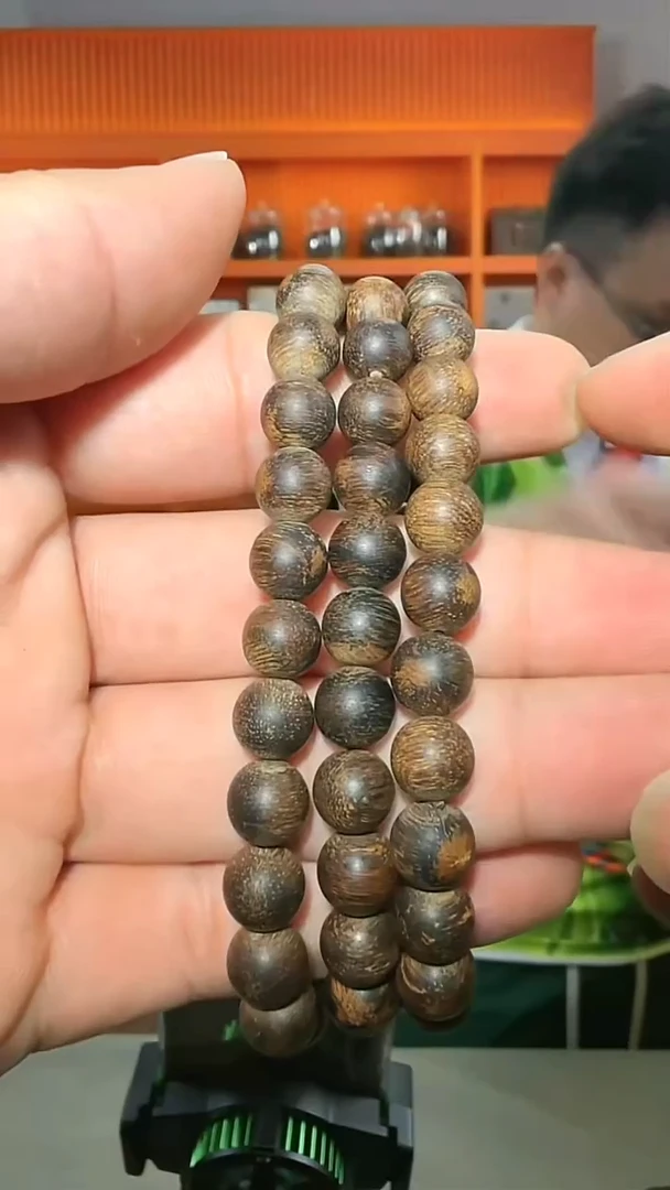 沉香手串392号单圈紫伽罗8g多样性发一