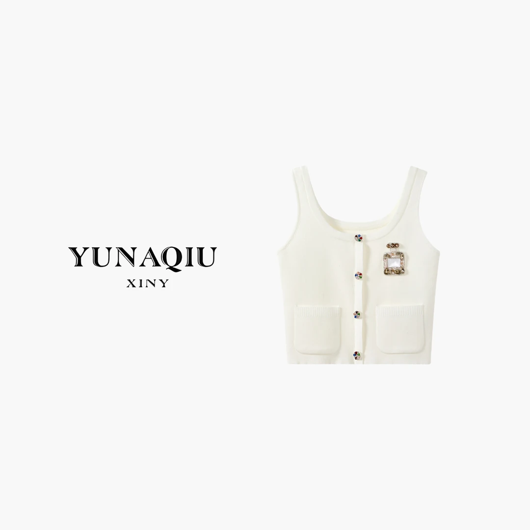 晓晓专属-小香风短款无袖秋季背心-9222