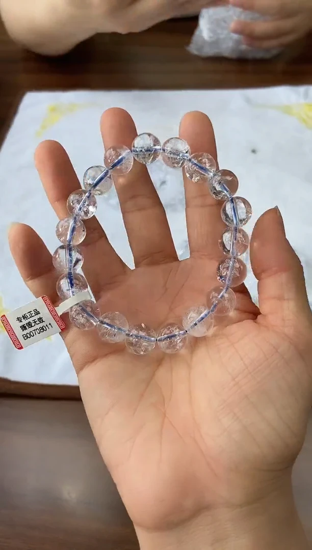 水晶手串未镶嵌11m白阿塞