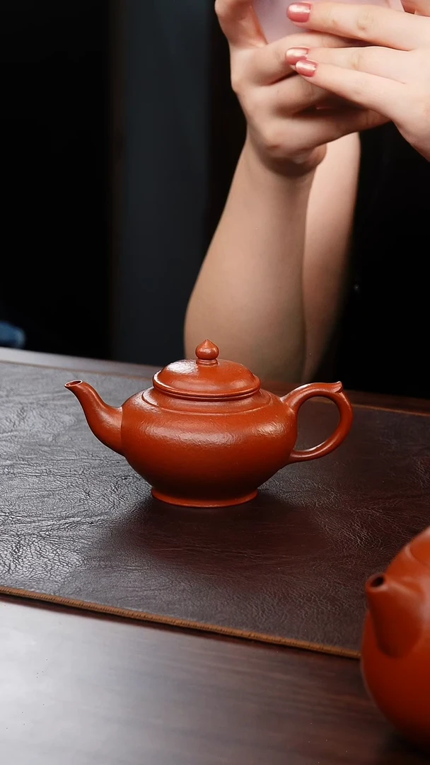 茶壶紫砂大红袍笑樱150cc