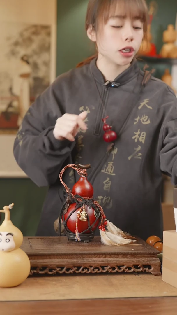 【闪购商品】309号精品天然大漆工艺防渗内胆酒葫芦~