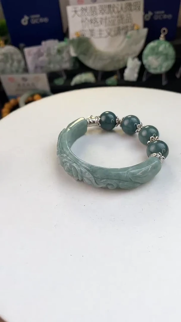 未镶嵌手链翡翠?****࿐手工定制默认微瑕主播介绍为准