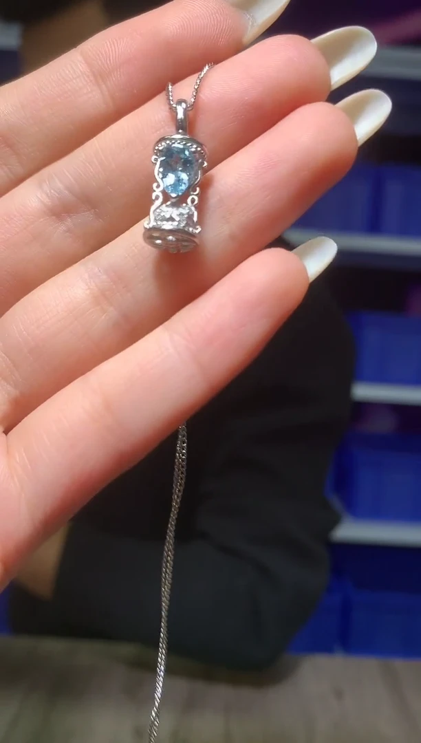 吊坠(赠链)银S925镶嵌托帕石【宝石世家严选】