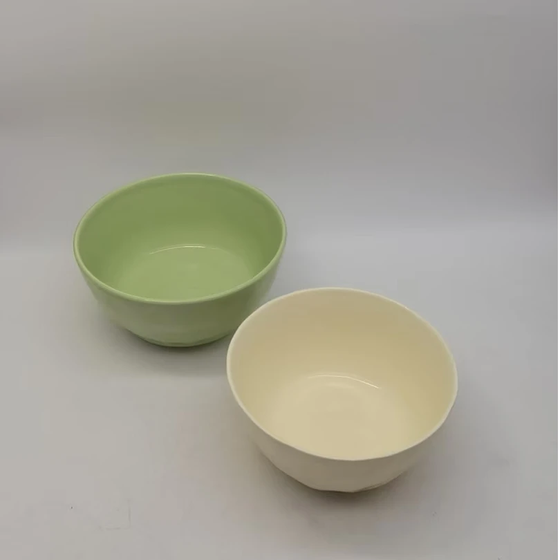 5842 1大1小碗（微瑕大口径17高8小口径15.5高7固定色）陶瓷餐具B21