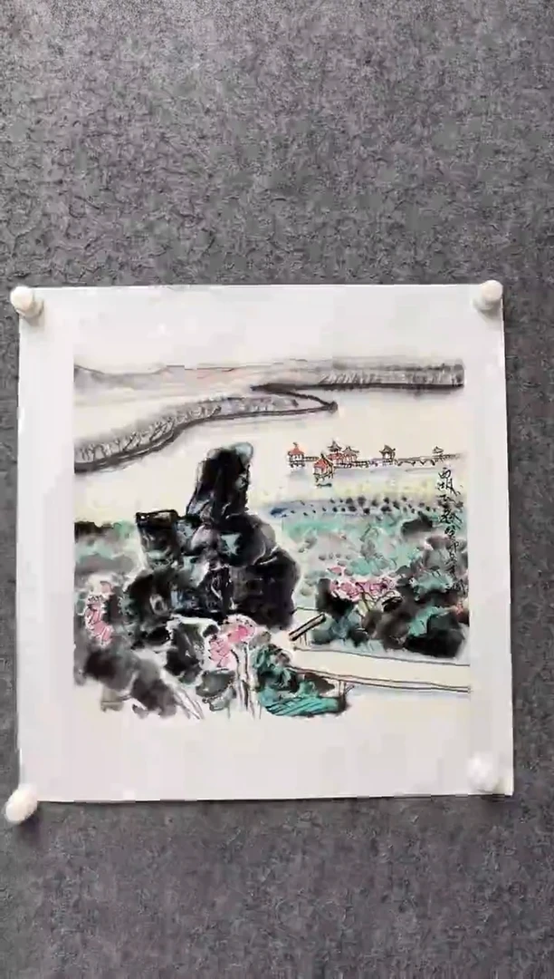 国画李纲-2平尺-国画作品-金